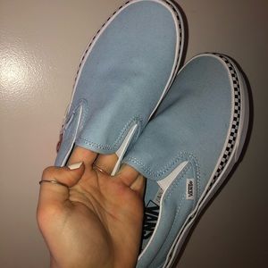 Eggshell blue vans